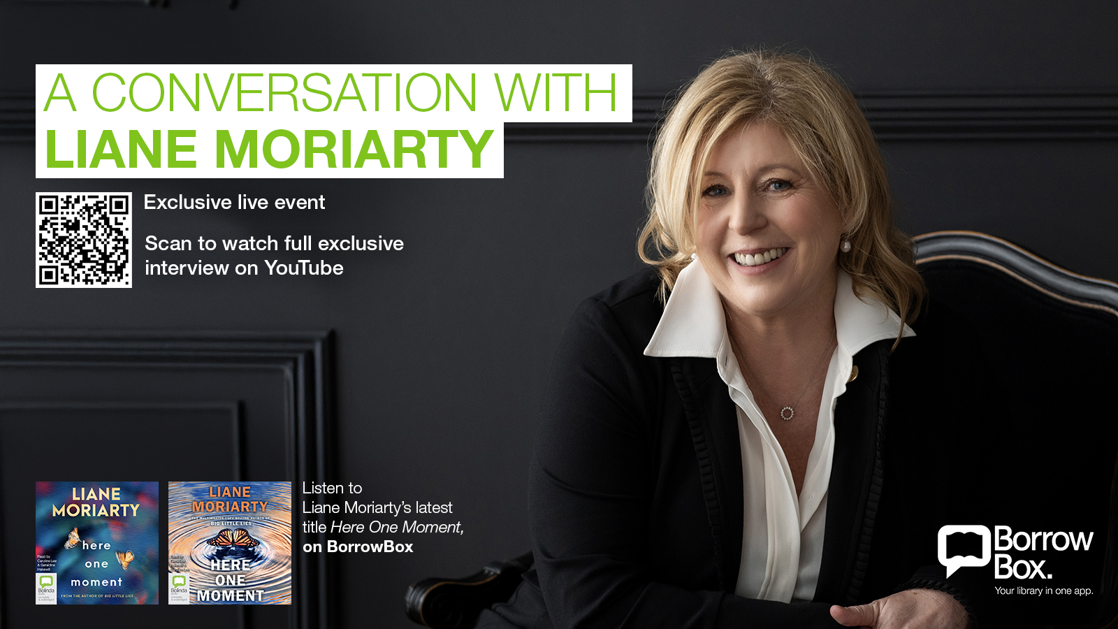 Q&A with Liane Moriarty brought to you by BorrowBox