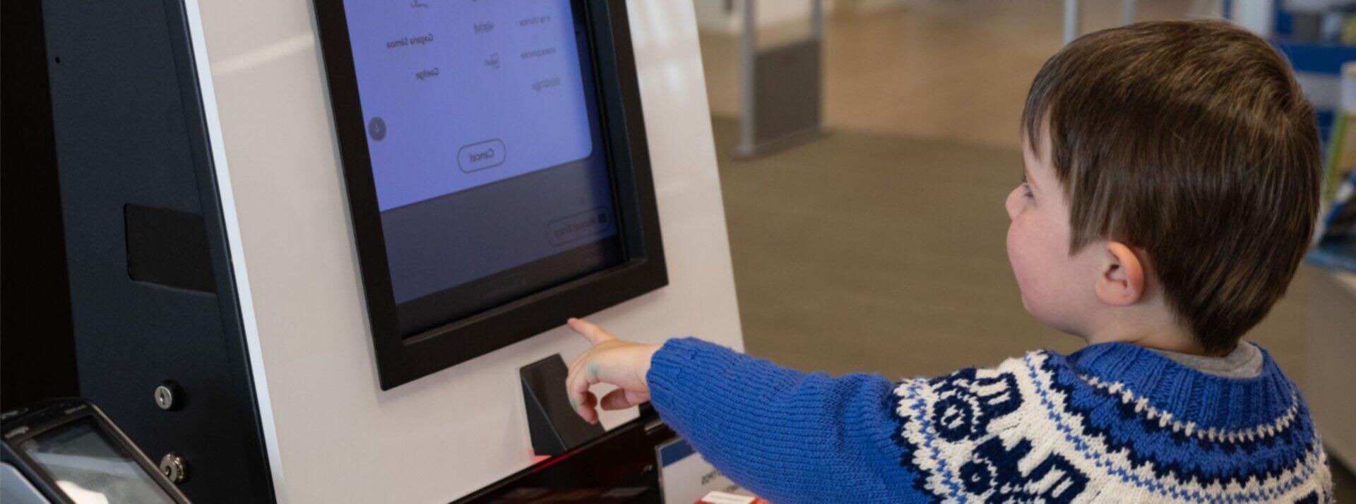 Boy Searches Catalogue